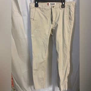 Mountain khaki pants. 35/34 slim fit